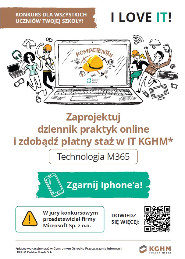 Czekamy na zgłoszenia uczniów do konkursu „Praktyka do internetowego dziennika”., Zespół Szkół Politechnicznych w Głogowie