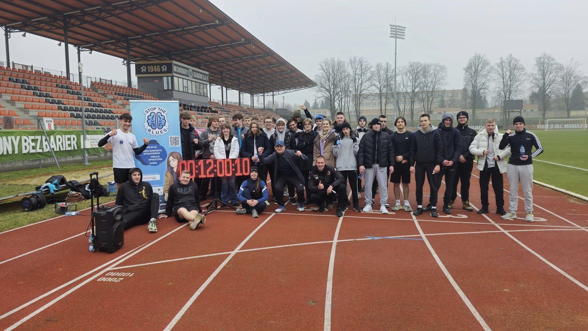 Stop The Blues: Sukces kolejnej akcji na stadionie Miejskim!, Zespół Szkół Politechnicznych w Głogowie