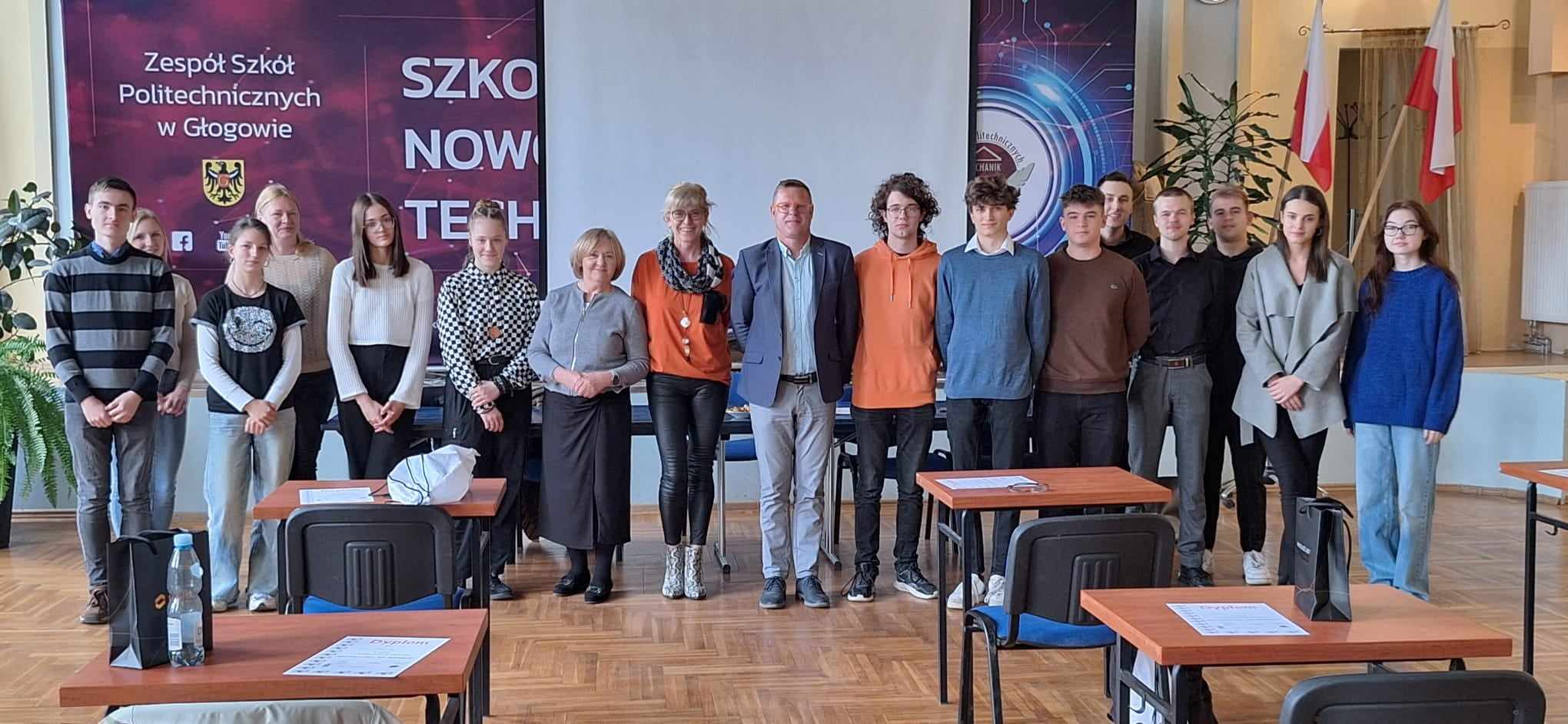Matematyka Na Wesoło: Finał XX Konkursu Szkolnego, Zespół Szkół Politechnicznych w Głogowie