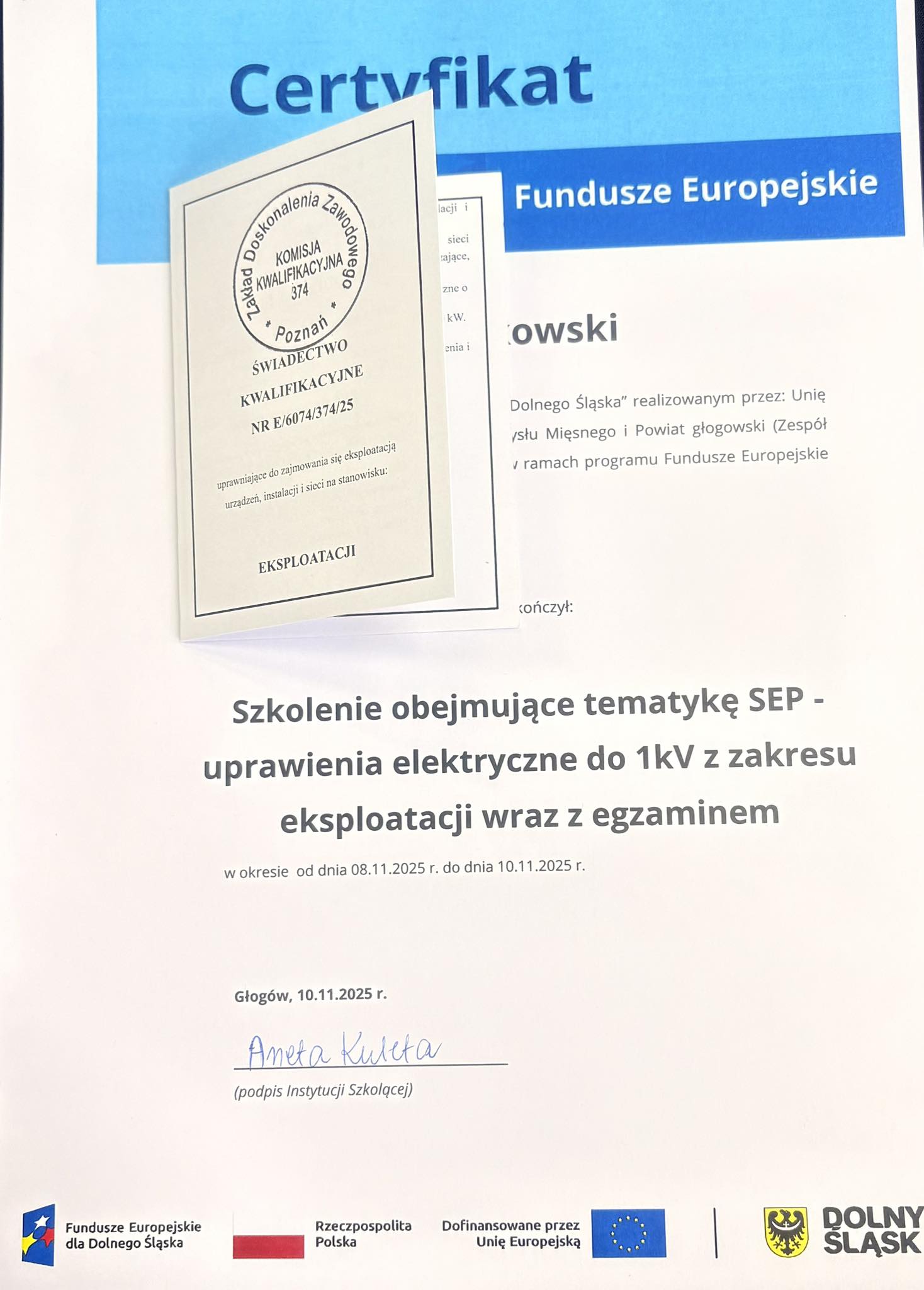 SEP w Kieszeni: Kolejni Mechanicy Gotowi na Zawód!, Zespół Szkół Politechnicznych w Głogowie
