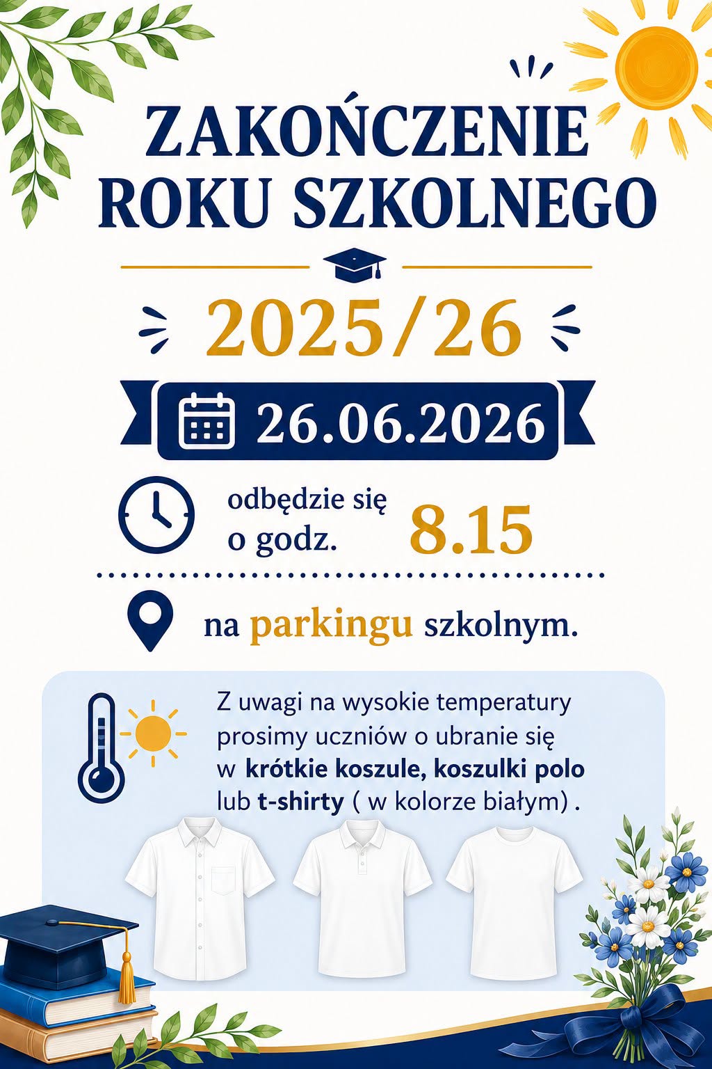 Data zakończenia roku szkolnego, Zesp&oacute;ł Szk&oacute;ł Politechnicznych w Głogowie
