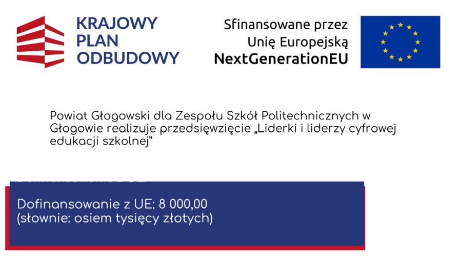 Liderki i liderzy cyfrowej edukacji szkolnej (LILCES), Zesp&oacute;ł Szk&oacute;ł Politechnicznych w Głogowie