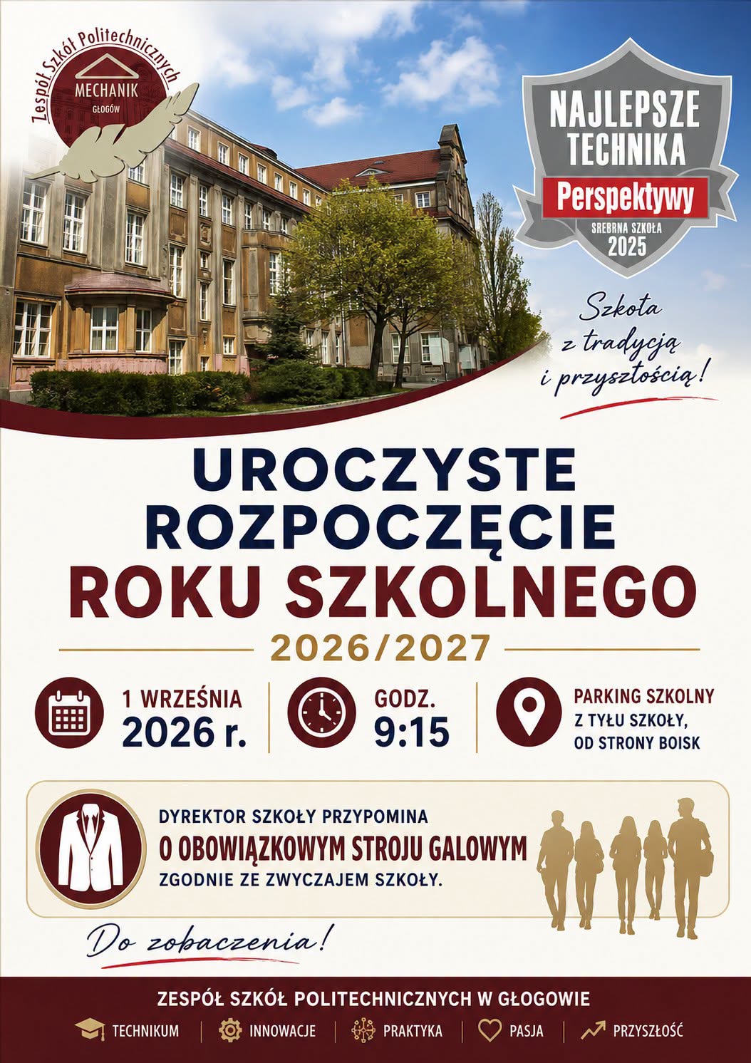 Rozpoczęcie roku szkolnego 2026/2027, Zesp&oacute;ł Szk&oacute;ł Politechnicznych w Głogowie